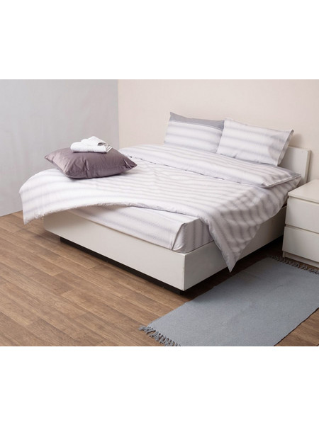 Anna Riska Σετ Σεντόνια Μονά Βαμβακερά 160x270 Premium 5011 Grey