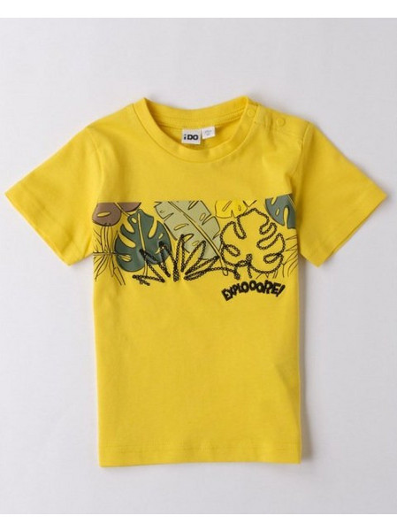 iDo Παιδικό T-Shirt Κοντομάνικο Κίτρινο 4B461-1433