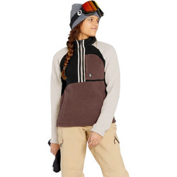 Volcom Demi Γυναικείο Φούτερ Fleece με Τσέπες Σοκολατί H4152502-MAH