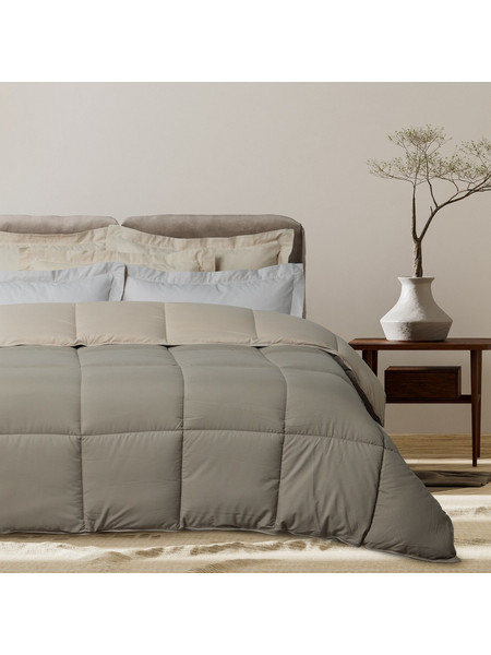 Das Home Πάπλωμα Μονό Hollowfiber 160x220 Happy 9692 Taupe