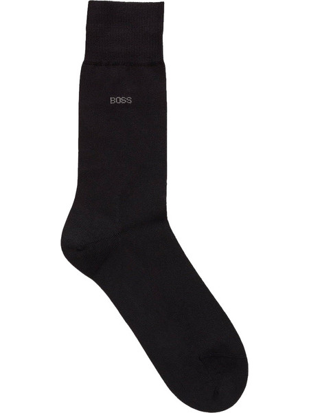 Hugo Boss George Βαμβακερές Ανδρικές Κάλτσες Ψηλές Μαύρες 50469837-001