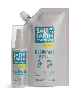 Salt of the Earth Φυσικό Αποσμητικό Spray Refill Χωρίς Αλουμίνιο 300ml