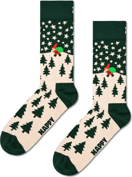 Happy Socks Santa On The Way Χριστουγεννιάτικες Ανδρικές Κάλτσες Ψηλές Πολύχρωμες P002054