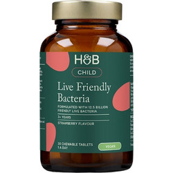 Holland & Barrett Live Friendly Bacteria Strawberry Προβιοτικά για Παιδιά 30 Μασώμενα Δισκία