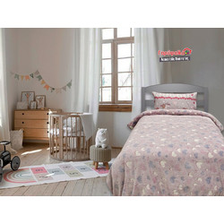Γαρύφαλλο Παιδική Κουβέρτα Fleece Καρδούλες Φωσφοριζέ 160x220 Ροζ