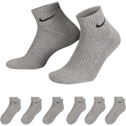 Nike Everyday Ανδρικές Κάλτσες Κοντές Ανθρακί 6Pack SX7669-064