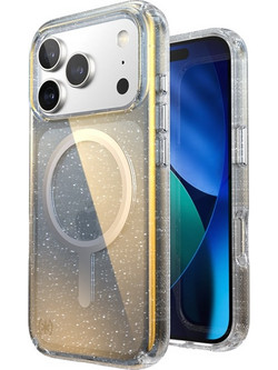 Speck Presidio Lux with MagSafe Back Cover Hyper Mirror Glitter Silver Metallic (iPhone 17 Pro)