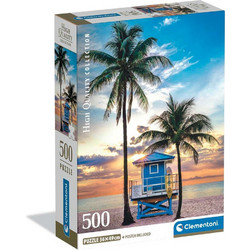 Puzzle Clementoni Η Παραλία του Μαϊάμι στη Φλόριντα 500 Κομμάτια