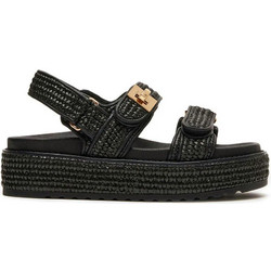 Steve Madden Bigmona Καλοκαιρινές Γυναικείες Πλατφόρμες Χαμηλές Μαύρες SM11003034-00S