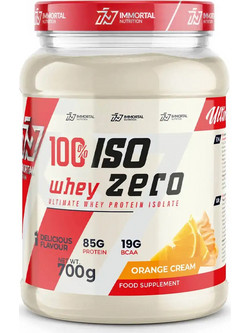 Immortal Nutrition ISO Whey Zero Orange Cream Πρωτεΐνη Ορού Γάλακτος Γράμμωσης Χωρίς Λακτόζη 700gr