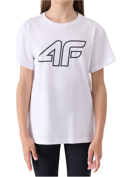 4F Παιδικό T-Shirt Κοντομάνικο Λευκό 4FJWMM00TTSHF2333-10S