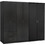 HomeMarkt Εξάφυλλη Ντουλάπα Ρούχων Blakely Zebrano Μαύρη 201x43x181cm HM21235.01