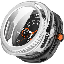 Techsuit Defense360 Pro Πλαστική Θήκη με Προστασία Οθόνης για Samsung Galaxy Watch 8 Classic 46mm Ασημί