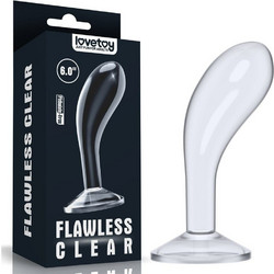 Lovetoy Flawless Clear 6" Πρωκτικό Dildo 15.2cm Διαφανές
