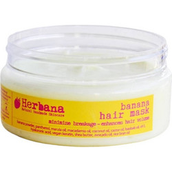 Herbana Banana Μάσκα Μαλλιών για Όγκο για Λεπτά Μαλλιά 100ml