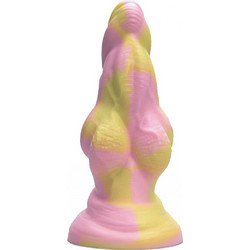 Kiotos Revolt Pink Smash 09 Πρωκτικό Dildo 25cm Κίτρινο Ροζ
