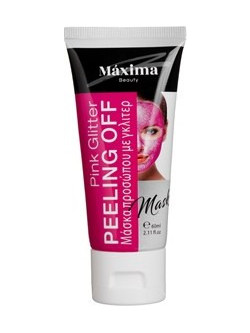 Maxima Pink Glitter Peel-Off Μάσκα Προσώπου 60ml