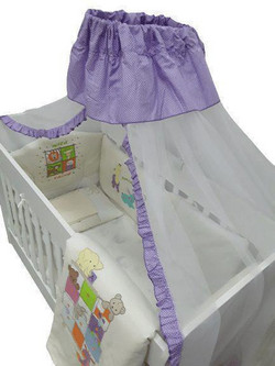 Beboulino Special Baby Σετ Κούνιας Purple 8τμχ