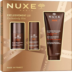 Nuxe Men Moisturising Multi-Purpose Gel 50ml + Deodorant 50ml + Multi-Use Shower Gel 200ml