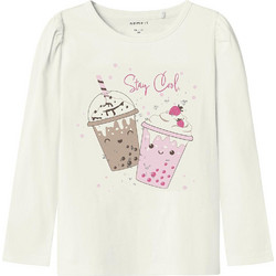 Name It Stay Cool Παιδικό T-Shirt Μακρυμάνικο Εκρού 13244984