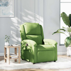 vidaXL Πολυθρόνα Relax Ανακλινόμενη Βελούδινη Πράσινη 371800