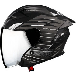 Spyder Fuel Matt Black Grey Κράνος Μηχανής Jet