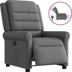 vidaXL Πολυθρόνα Relax με Υποπόδιο Ανακλινόμενη Ανθρακί 3303295