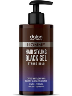 Dalon Black Gel Μαλλιών με Χρώμα Δυνατό Κράτημα 300ml