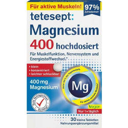 Tetesept Magnesium 400mg 30 Ταμπλέτες