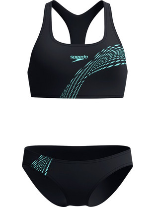 Speedo Αθλητικό Bikini Set Μπουστάκι Μαύρο 8-00354618419
