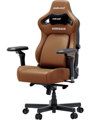 Anda Seat Kaiser 4 V2 XL 6D Καρέκλα Gaming Δερματίνης με Ρυθμιζόμενα Μπράτσα Καφέ 278-86-ADSK42XBRN