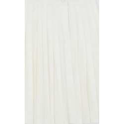 Dickies Μίντι Φούστα Υφασμάτινη Ψηλόμεση Πλισέ Εκρού DK0A87PZC48