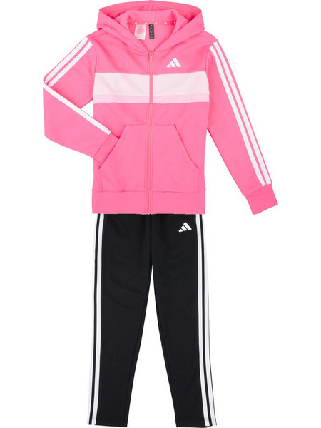 Adidas Παιδικό Σετ Φόρμας Ροζ Μαύρο JC7521