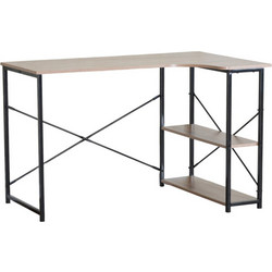 ArteLibre Kelston Γωνιακό Γραφείο Ξύλινο με Βιβλιοθήκη 120x73x75cm 15340036