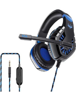 Ovleng P40 Gaming Headset Over Ear Black Blue