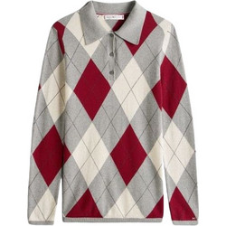 Tommy Hilfiger Γυναικεία Πλεκτή Μπλούζα με Γιακά Πολύχρωμη WW0WW48393-0K1