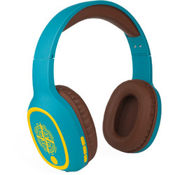 Steelplay Adventure Ασύρματα Bluetooth Ακουστικά Over Ear με Noise Cancelling Καφέ Γαλάζια