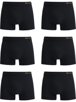 Uomo Ανδρικά Μποξεράκια Σετ 6Pack Μαύρα 719-6