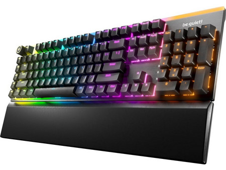 Be Quiet Light Mount Μηχανικό Gaming Πληκτρολόγιο με Be Quiet Silent Tactile Διακόπτες RGB Black