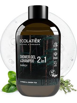 Ecolatier Energy Ανδρικό Αφρόλουτρο σε Gel 600ml