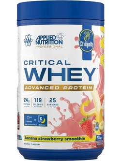 Applied Nutrition Critical Whey Banana Strawberry Smoothie Πρωτεΐνη Ορού Γάλακτος Γράμμωσης 825gr