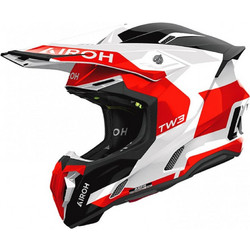 Airoh Twist 3 Fancy Gloss Red Κράνος Μηχανής Motocross