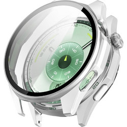 Techsuit Defense360 Pro Πλαστική Θήκη Tempered Glass για Huawei Watch GT6 46mm Ασημί