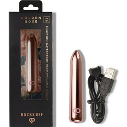 Rocks-Off Vibrating Bullet Golden Δονητής Bullet Ροζ