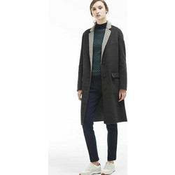 Lacoste Γυναικείο Ημίπαλτο Μάλλινο Ανθρακί BF9608
