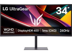 LG UltraGear 34G630A-B Ultrawide VA HDR Curved Gaming Monitor 34" 3440x1440 QHD 240Hz 1ms