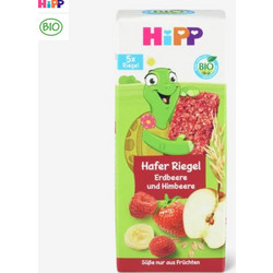 Hipp Bio Oat Bar Strawberry & Raspberry 5x20gr