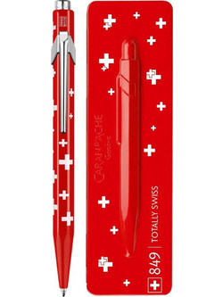 Caran d'Ache 849 Totally Swiss Swiss Flag Στυλό Διαρκείας Μπλε 233.305808