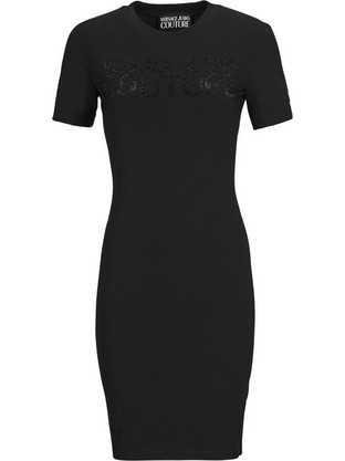 Versace Mini Καλοκαιρινό Καθημερινό Φόρεμα Μαύρο 78HAOS04CJ01S-899