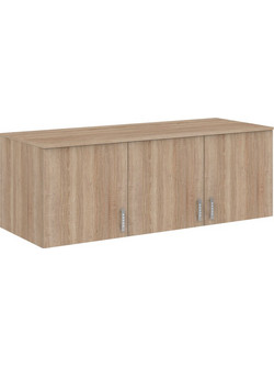 Pakoworld Τρίφυλλη Ντουλάπα Ρούχων Royal Sonoma 150x58x53cm 361-000114